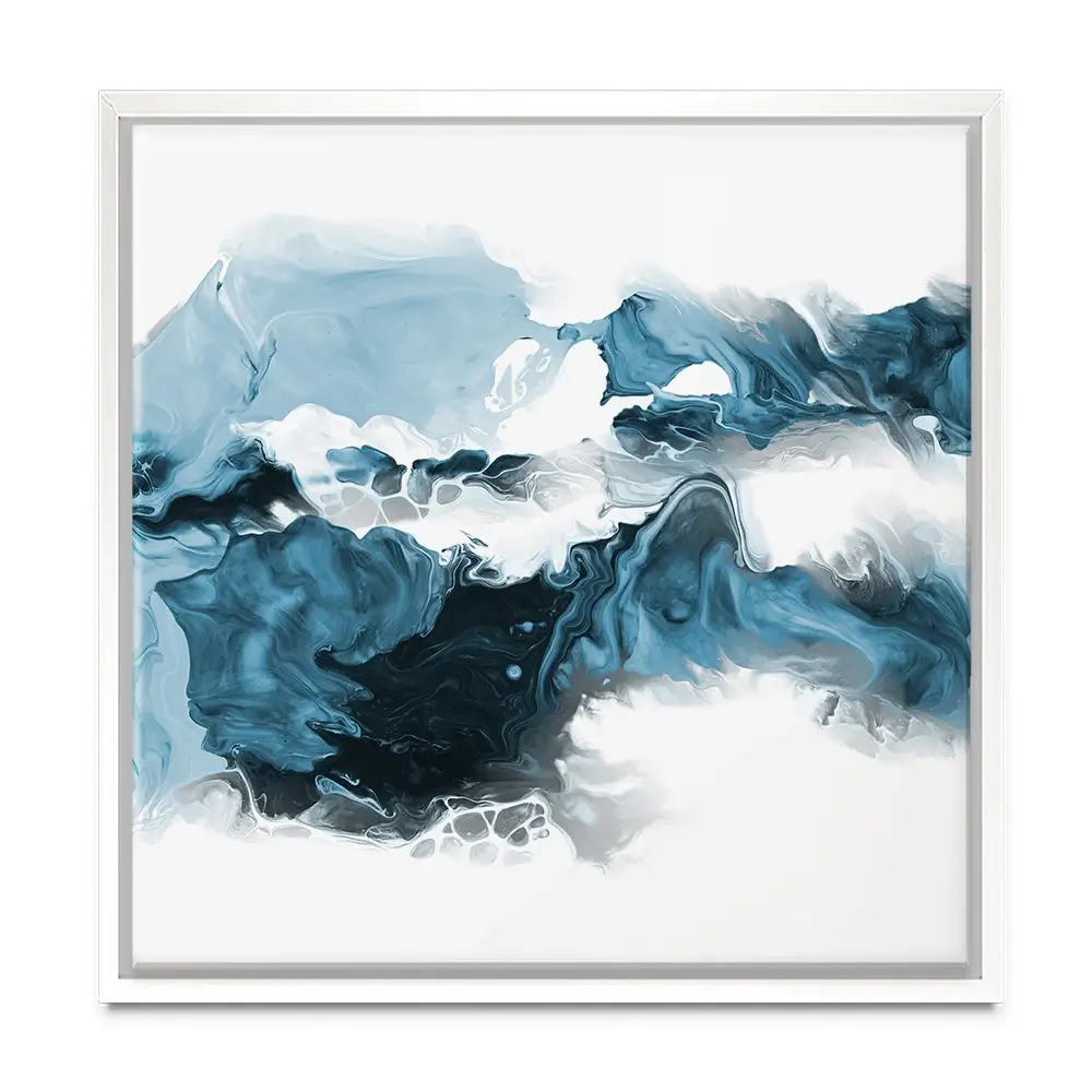 Wispy Blue Square Canvas Print Wispy Blue Square Canvas Print wall art product allart / Shutterstock