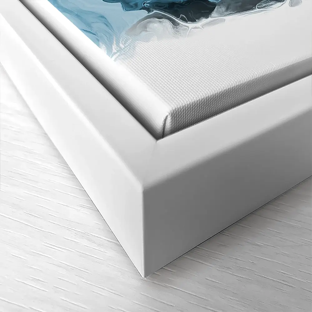Wispy Blue Square Canvas Print Wispy Blue Square Canvas Print wall art product allart / Shutterstock
