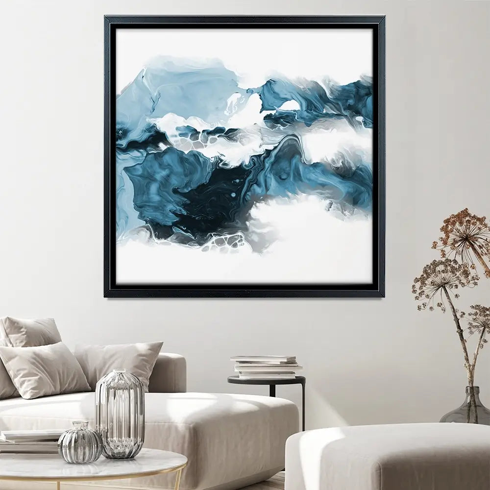 Wispy Blue Square Canvas Print Wispy Blue Square Canvas Print wall art product allart / Shutterstock