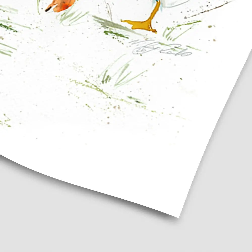 With A Waddle Art Print With A Waddle Art Print wall art product Nicola Jane Rowles