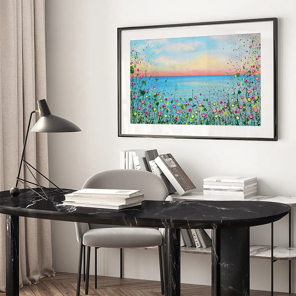 With Every Sunset Framed Art Print With Every Sunset Framed Art Print wall art product Jo Gough