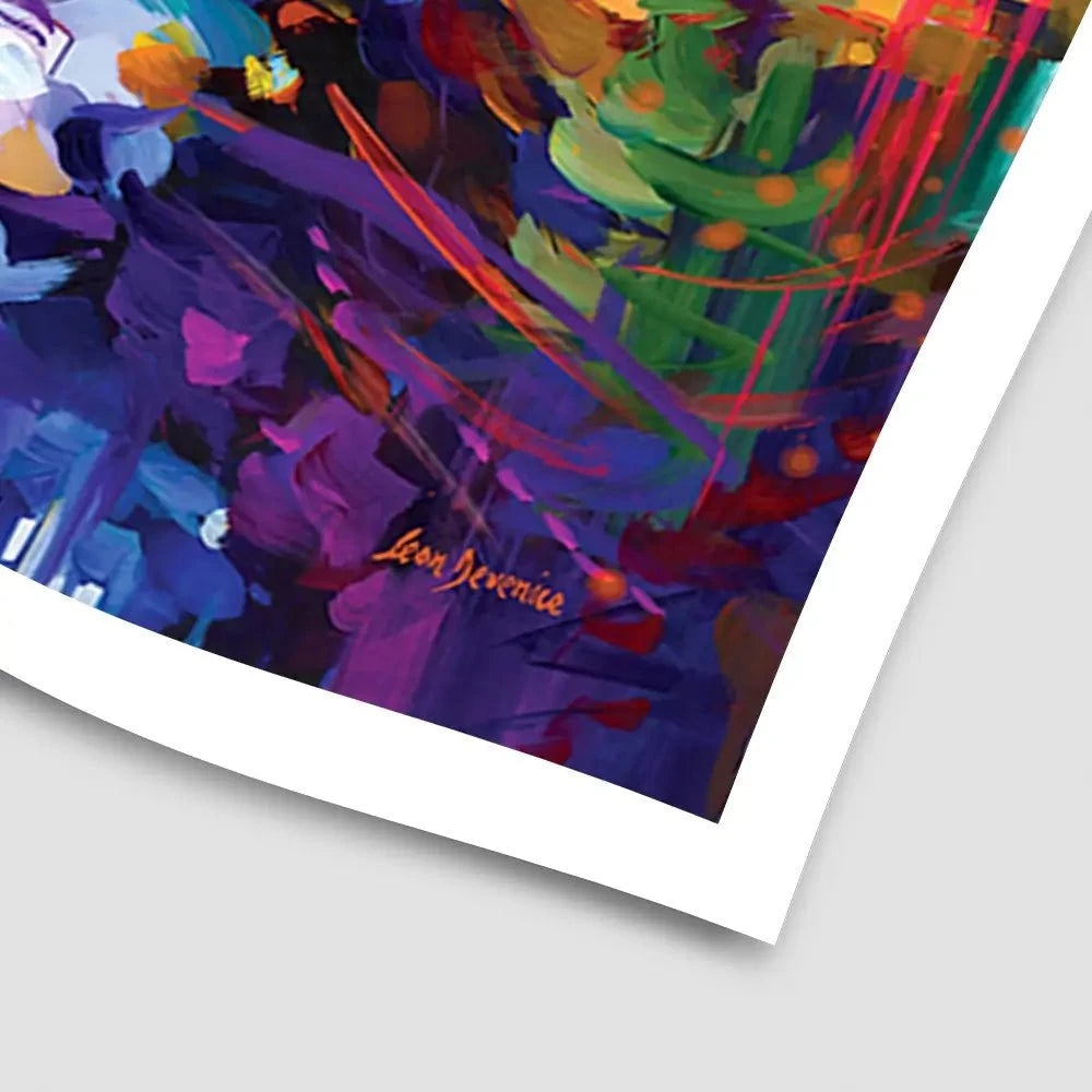 Wolfs Journey Leads To The City Art Print Wolfs Journey Leads To The City Art Print wall art product Leon Devenice