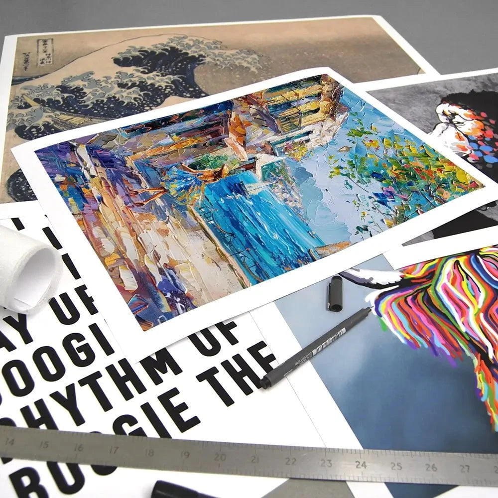 Woman Walking Down The Street Art Print Woman Walking Down The Street Art Print wall art product Elena Avanesova