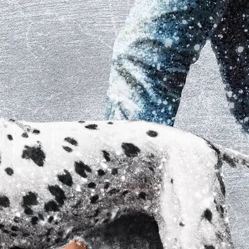 Woman With Dalmation Framed Art Print Woman With Dalmation Framed Art Print wall art product Svetlana Aleynikova