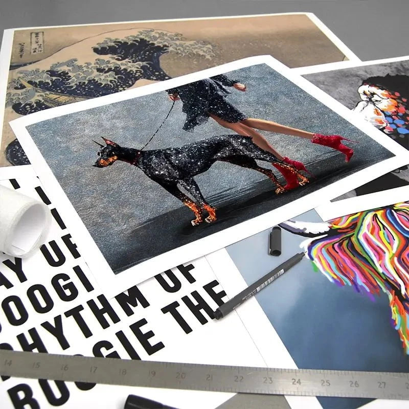 Woman With Doberman Art Print Woman With Doberman Art Print wall art product Svetlana Aleynikova