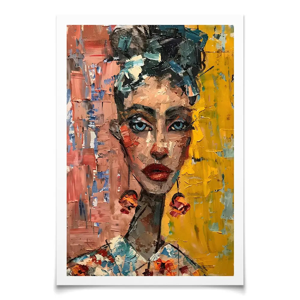 Woman With Earrings Art Print Woman With Earrings Art Print wall art product Elena Avanesova