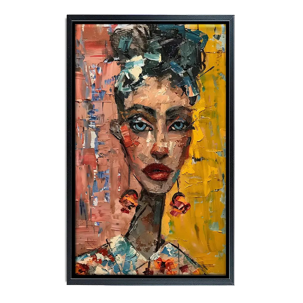 Woman With Earrings Canvas Print Woman With Earrings Canvas Print wall art product Elena Avanesova
