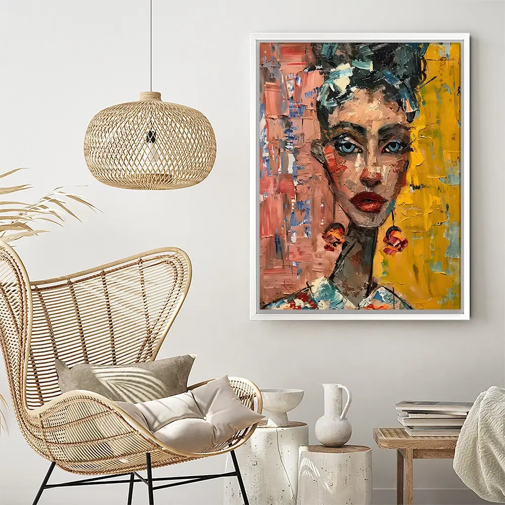 Woman With Earrings Canvas Print Woman With Earrings Canvas Print wall art product Elena Avanesova