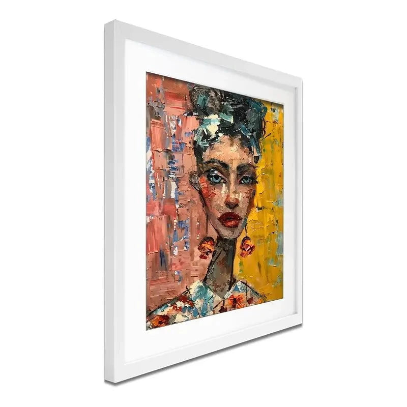 Woman With Earrings Framed Art Print Woman With Earrings Framed Art Print wall art product Elena Avanesova