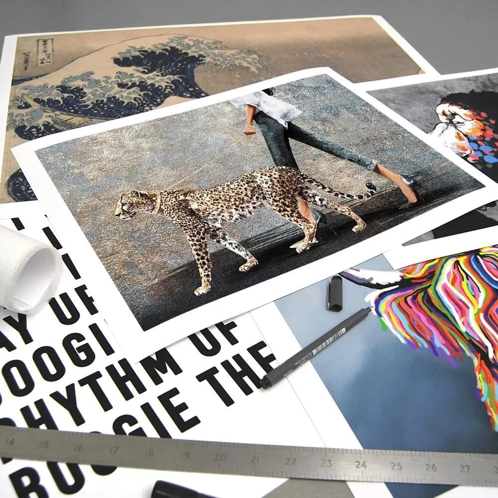 Woman With Leopard Art Print Woman With Leopard Art Print wall art product Svetlana Aleynikova