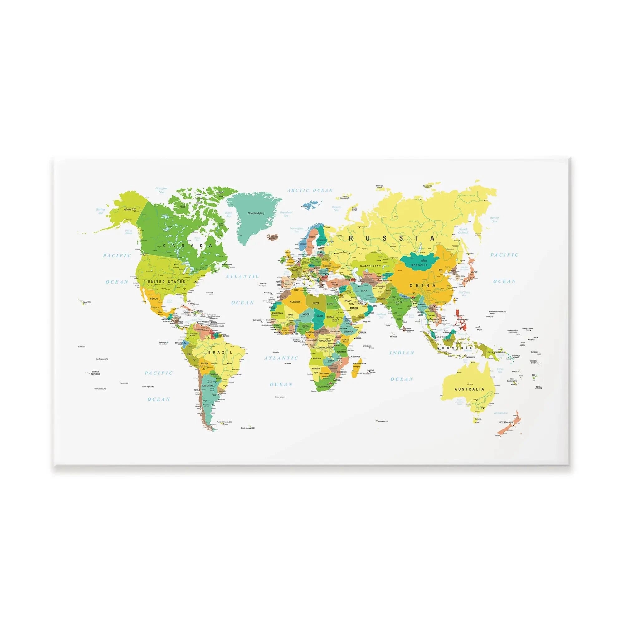 World Map Canvas Print World Map Canvas Print wall art product H Goossens