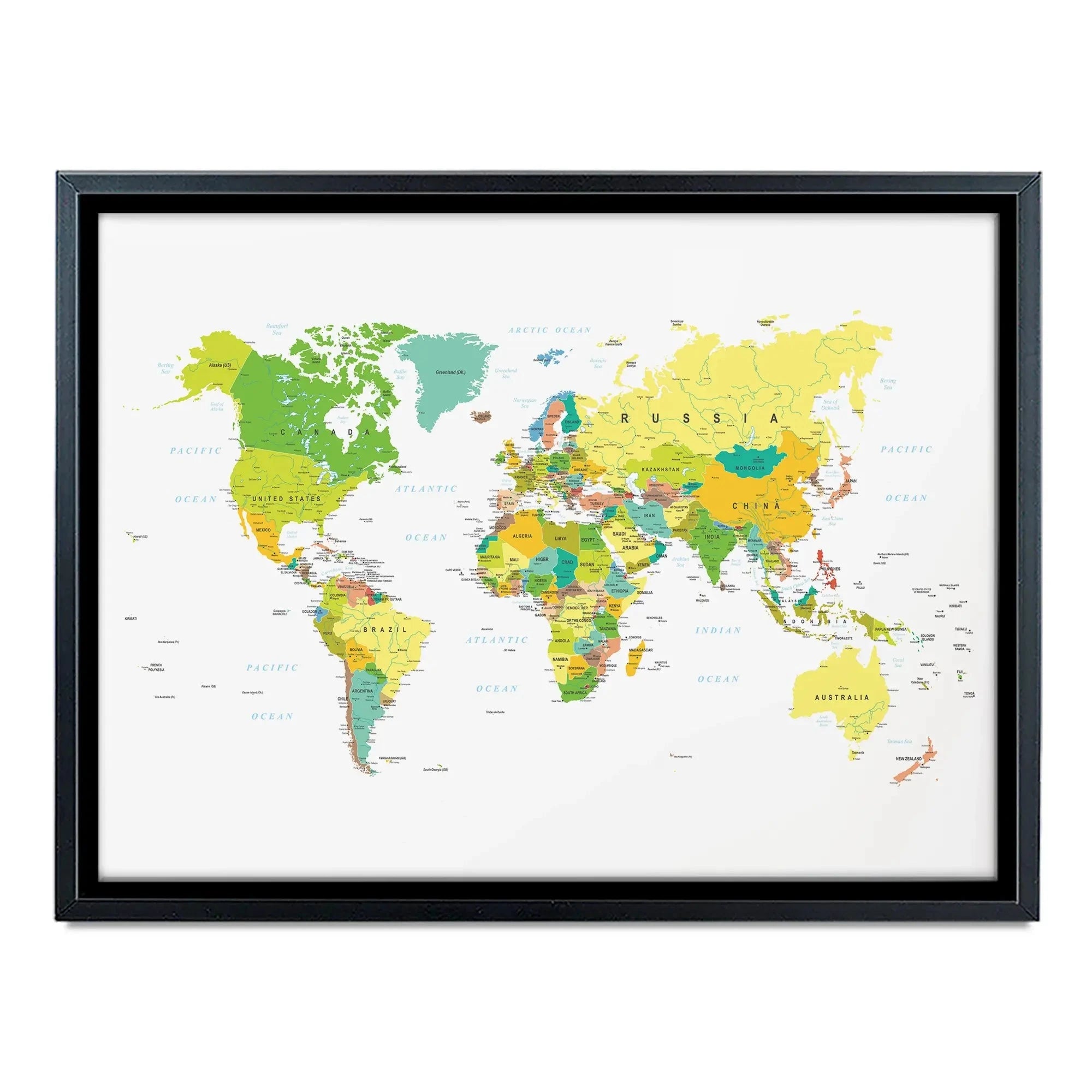 World Map Canvas Print World Map Canvas Print wall art product H Goossens