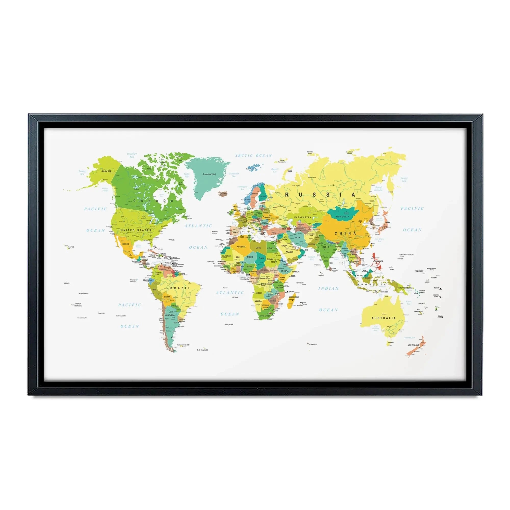 World Map Canvas Print World Map Canvas Print wall art product H Goossens
