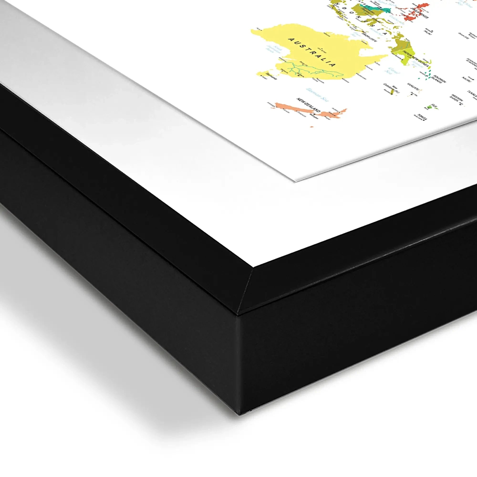 World Map Framed Art Print World Map Framed Art Print wall art product H Goossens