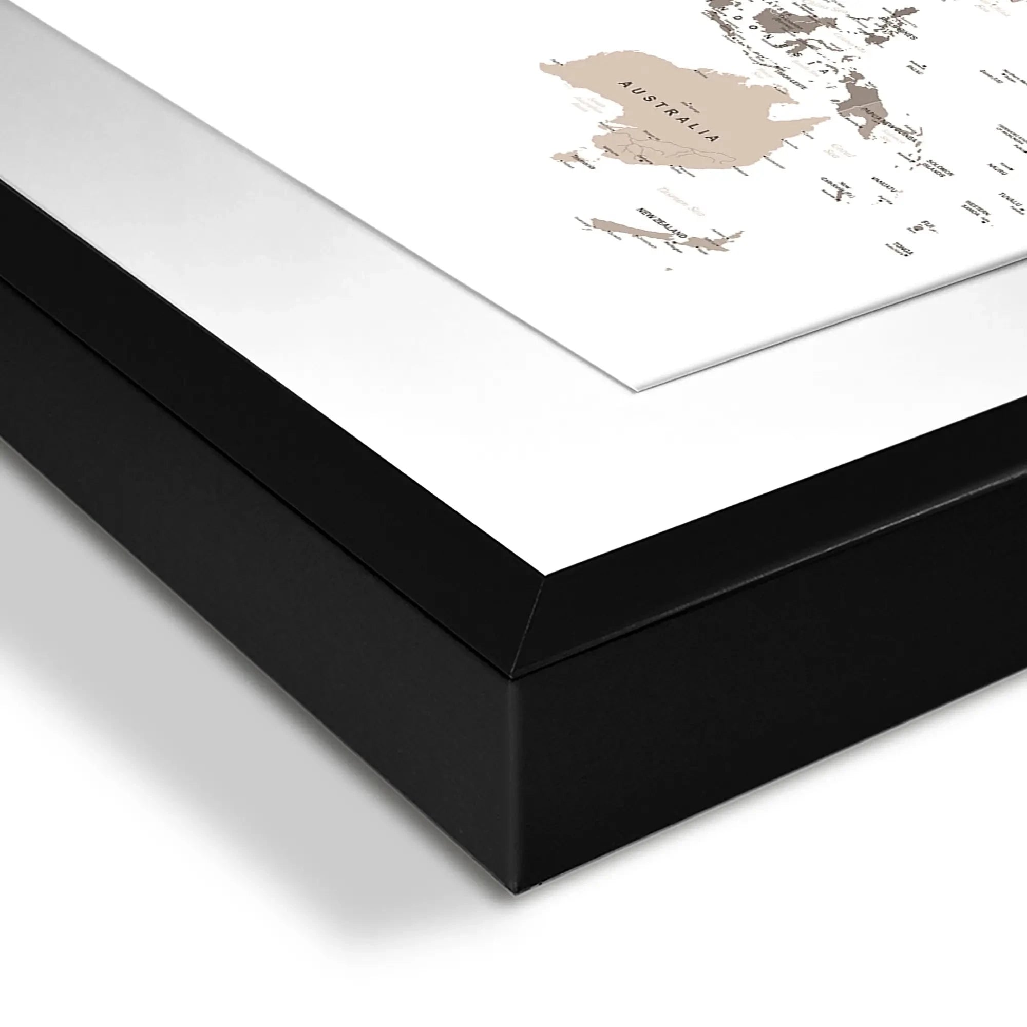 World Map Sepia Framed Art Print World Map Sepia Framed Art Print wall art product H Goossens