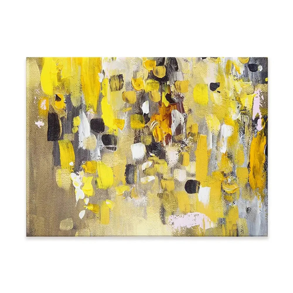 Yellow Abstract Canvas Print Yellow Abstract Canvas Print wall art product Anna Selina / Shutterstock
