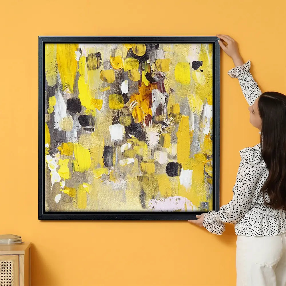 Yellow Abstract Oversized Canvas Print Yellow Abstract Oversized Canvas Print wall art product Art Print Shop