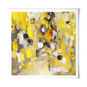 Yellow Abstract Square Art Print Yellow Abstract Square Art Print wall art product Anna Selina / Shutterstock