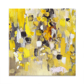 Yellow Abstract Square Canvas Print Yellow Abstract Square Canvas Print wall art product Anna Selina / Shutterstock