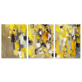 Yellow Abstract Trio Canvas Print Yellow Abstract Trio Canvas Print wall art product Anna Selina / Shutterstock