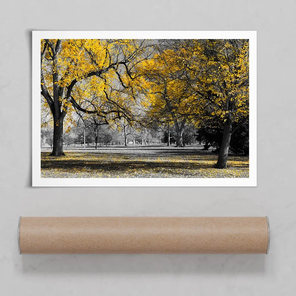 Yellow Blossom Trees Art Print Yellow Blossom Trees Art Print wall art product Ryan DeBerardinis / Shutterstock