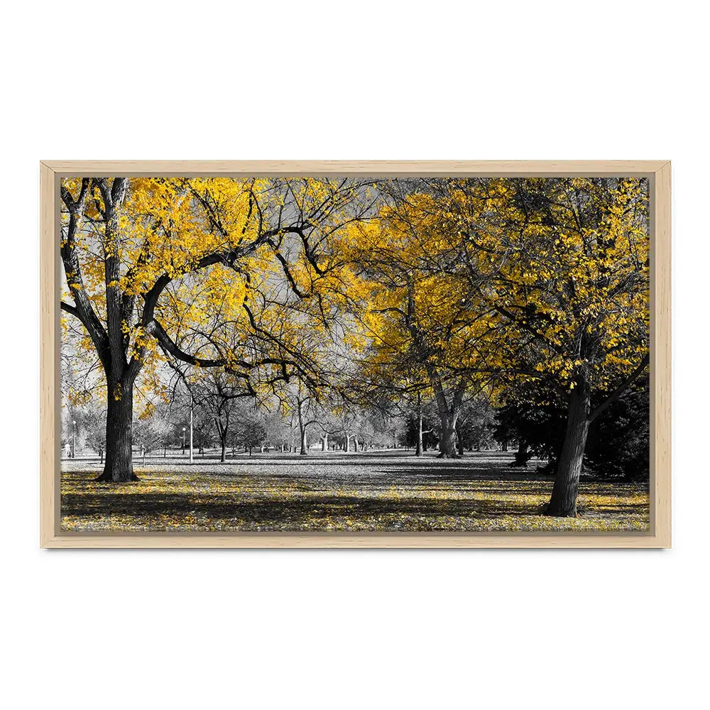 Yellow Blossom Trees Canvas Print Yellow Blossom Trees Canvas Print wall art product Ryan DeBerardinis / Shutterstock