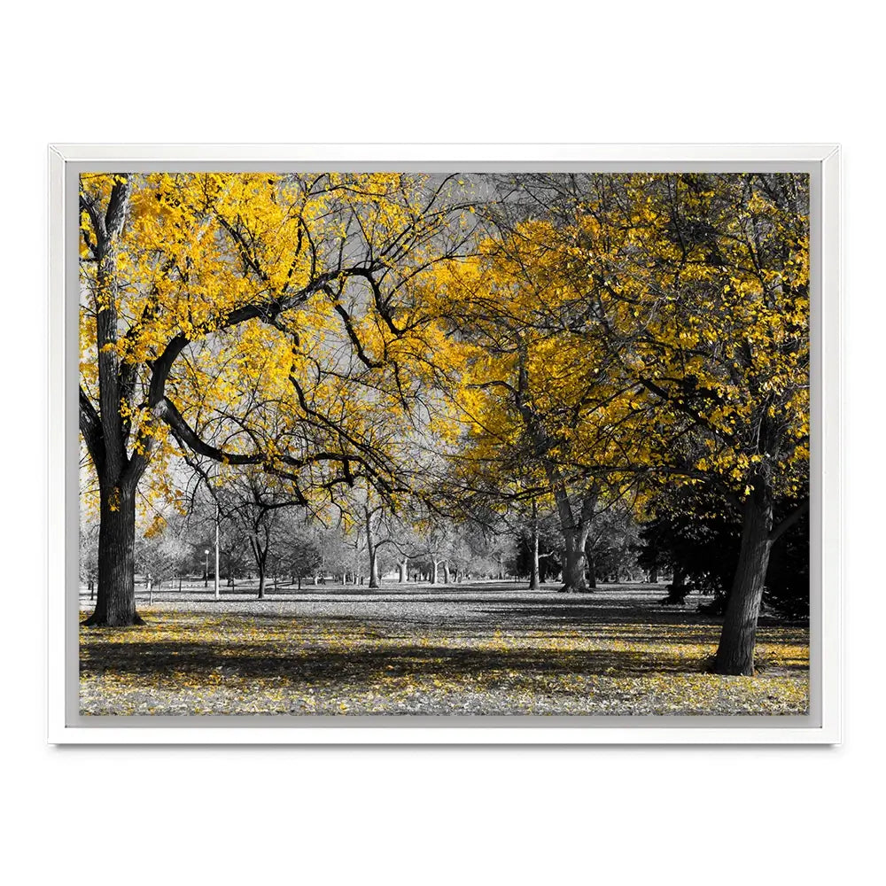 Yellow Blossom Trees Canvas Print Yellow Blossom Trees Canvas Print wall art product Ryan DeBerardinis / Shutterstock