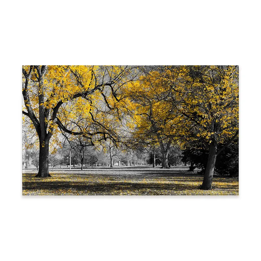 Yellow Blossom Trees Canvas Print Yellow Blossom Trees Canvas Print wall art product Ryan DeBerardinis / Shutterstock