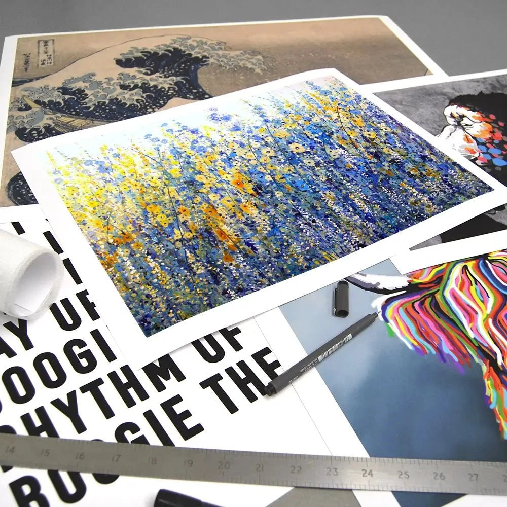 Yellow Blue Bloom Art Print Yellow Blue Bloom Art Print wall art product Tim O'Toole