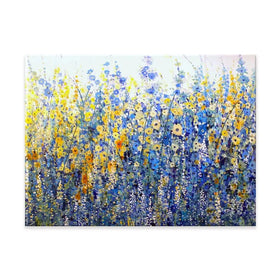 Yellow Blue Bloom Canvas Print Yellow Blue Bloom Canvas Print wall art product Tim O'Toole