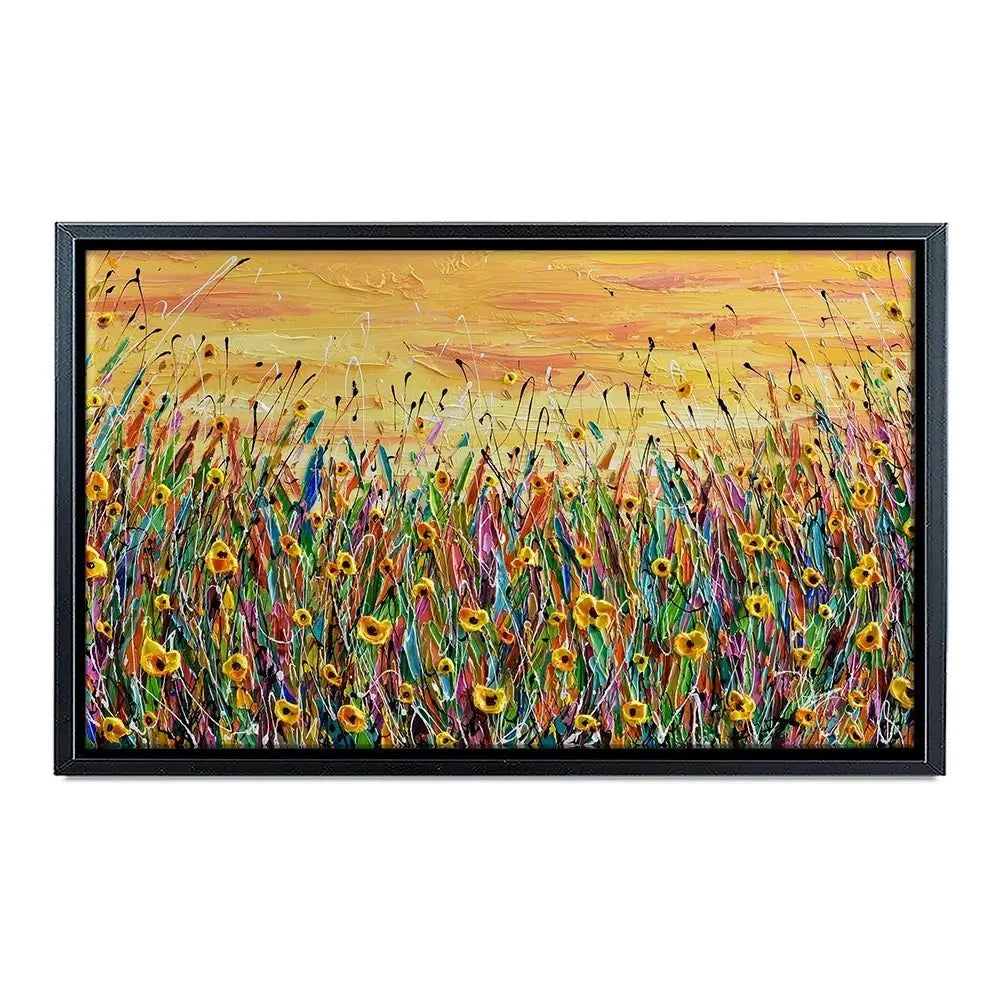 Yellow Floral Meadow Canvas Print Yellow Floral Meadow Canvas Print wall art product Olga Tkachyk