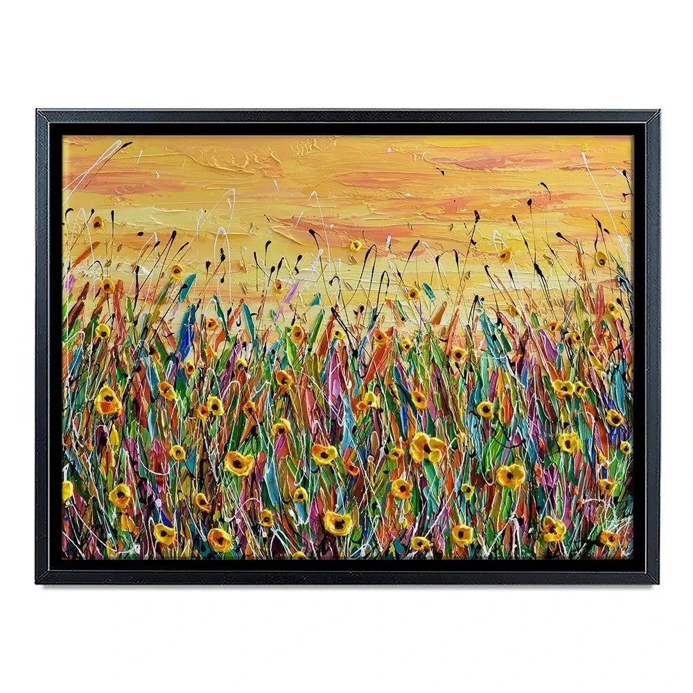 Yellow Floral Meadow Canvas Print Yellow Floral Meadow Canvas Print wall art product Olga Tkachyk