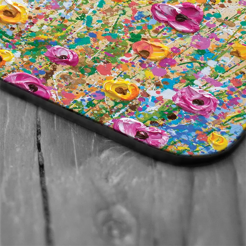 Yellow Meadow Coaster Set Yellow Meadow Coaster Set wall art product Olga Tkachyk