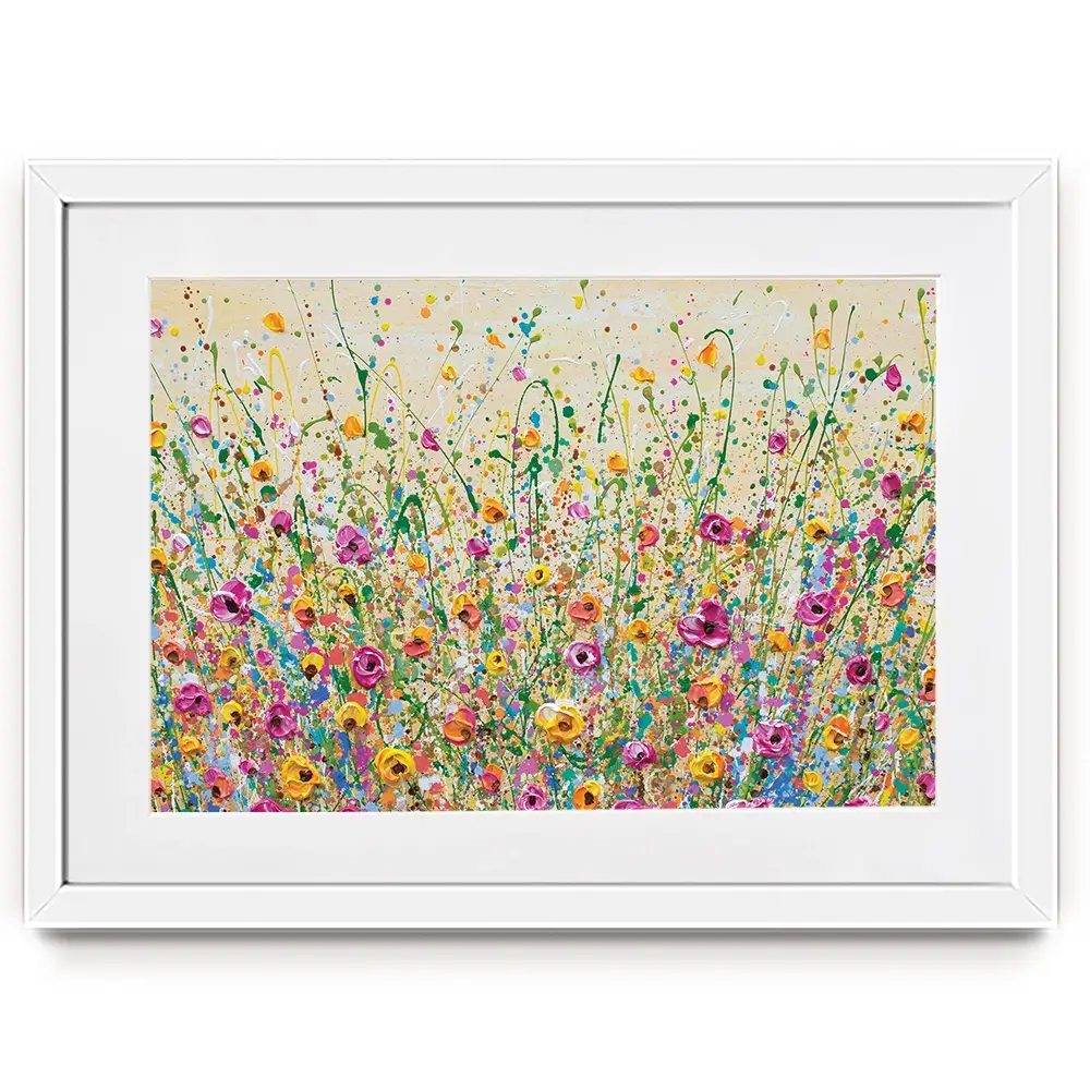 Yellow Meadow Framed Art Print Yellow Meadow Framed Art Print | Yellow Meadow Framed Prints  wall art product Olga Tkachyk