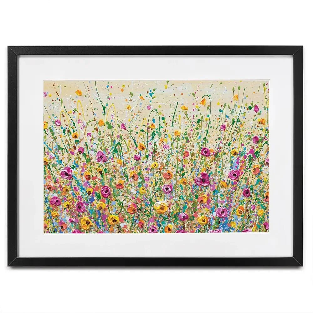 Yellow Meadow Framed Art Print Yellow Meadow Framed Art Print | Yellow Meadow Framed Prints  wall art product Olga Tkachyk