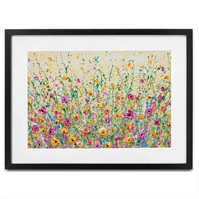 Yellow Meadow Framed Art Print Yellow Meadow Framed Art Print | Yellow Meadow Framed Prints  wall art product Olga Tkachyk