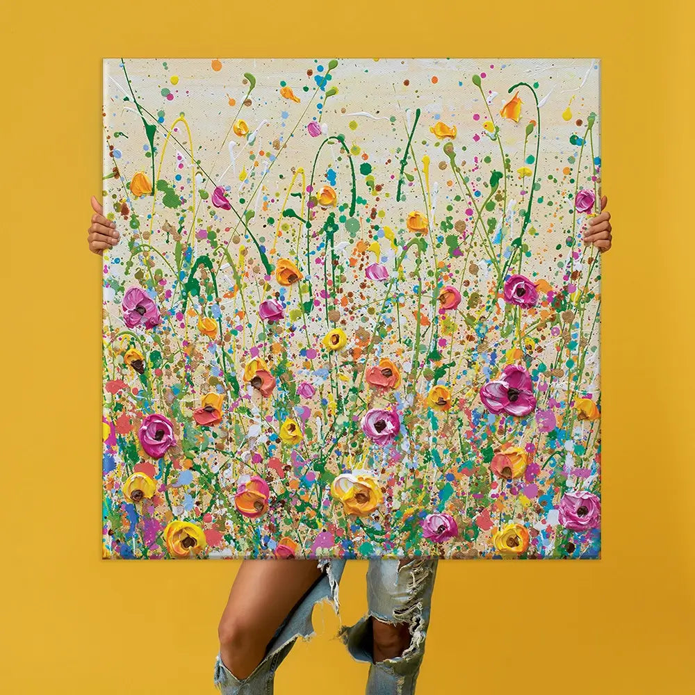 Yellow Meadow Oversized Canvas Print Yellow Meadow Oversized Canvas Print wall art product Art Print Shop