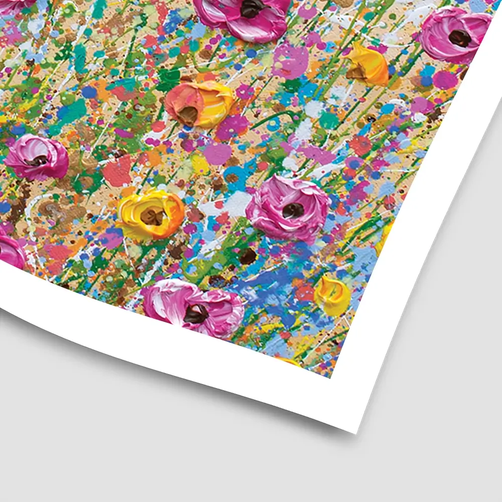 Yellow Meadow Square Art Print Yellow Meadow Square Art Print wall art product Olga Tkachyk