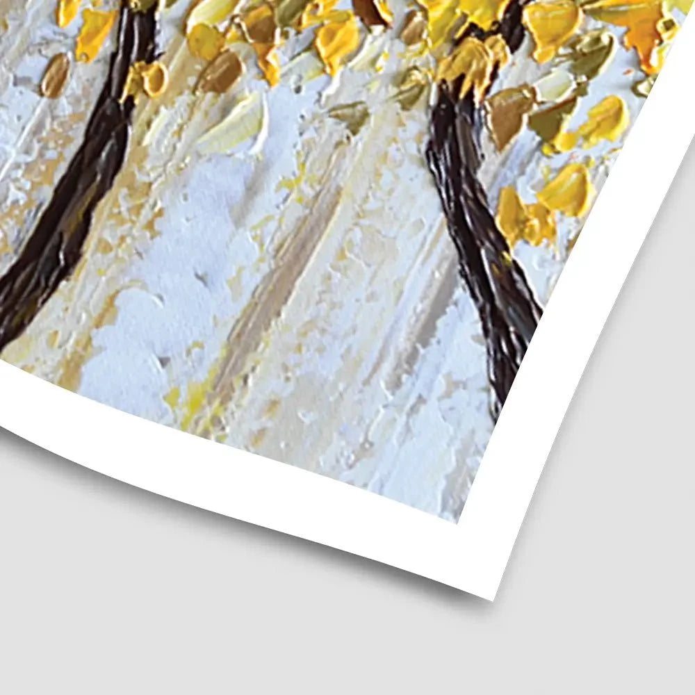 Yellow Trees Art Print Yellow Trees Art Print wall art product Olga Tkachyk