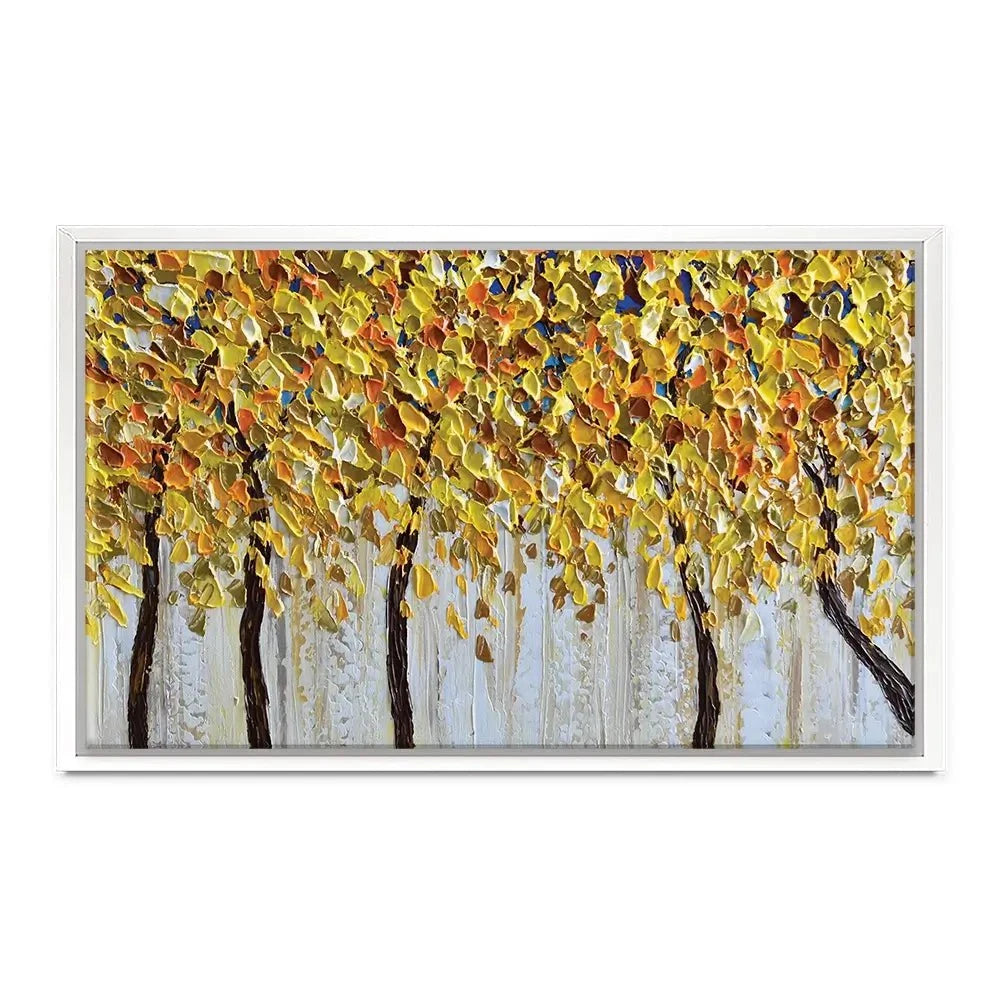 Yellow Trees Canvas Print Yellow Trees Canvas Print wall art product Olga Tkachyk