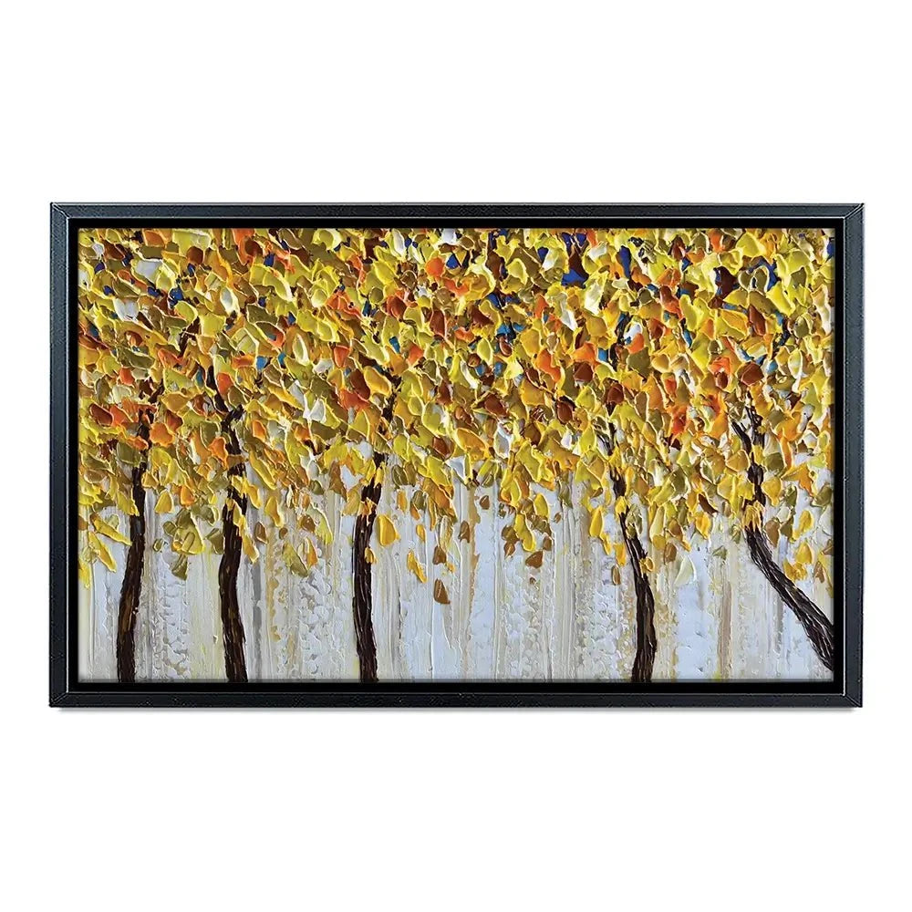 Yellow Trees Canvas Print Yellow Trees Canvas Print wall art product Olga Tkachyk