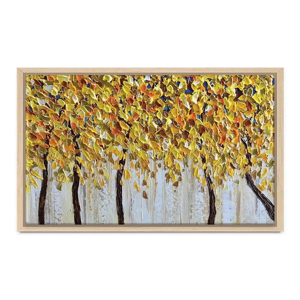 Yellow Trees Canvas Print Yellow Trees Canvas Print wall art product Olga Tkachyk