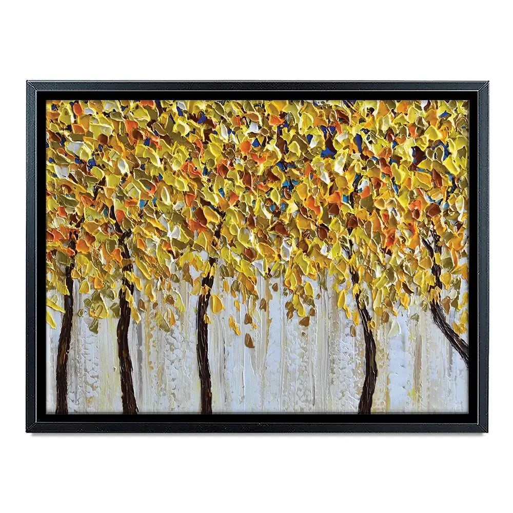 Yellow Trees Canvas Print Yellow Trees Canvas Print wall art product Olga Tkachyk