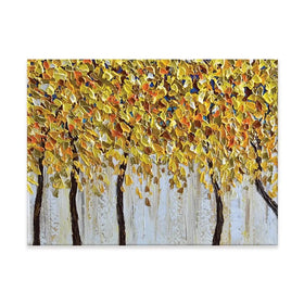 Yellow Trees Canvas Print Yellow Trees Canvas Print wall art product Olga Tkachyk