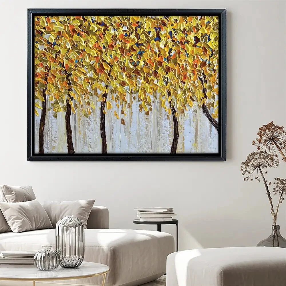 Yellow Trees Canvas Print Yellow Trees Canvas Print wall art product Olga Tkachyk