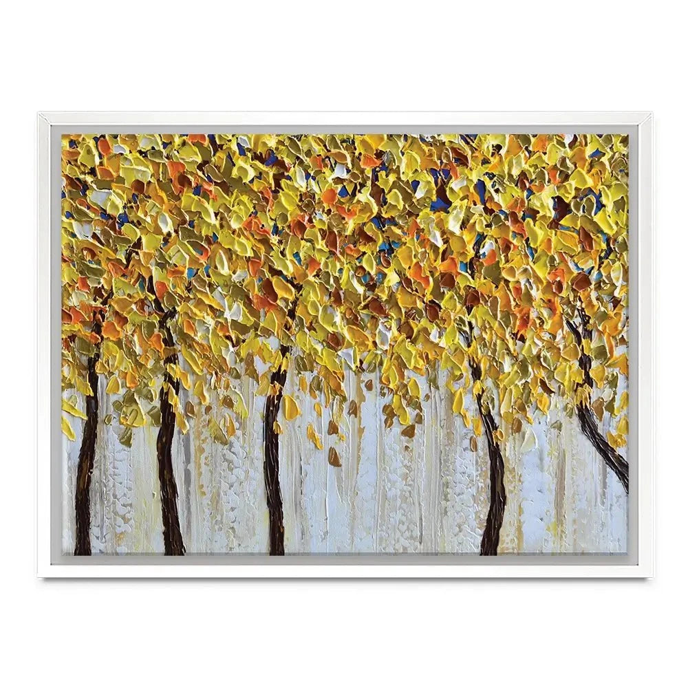 Yellow Trees Canvas Print Yellow Trees Canvas Print wall art product Olga Tkachyk