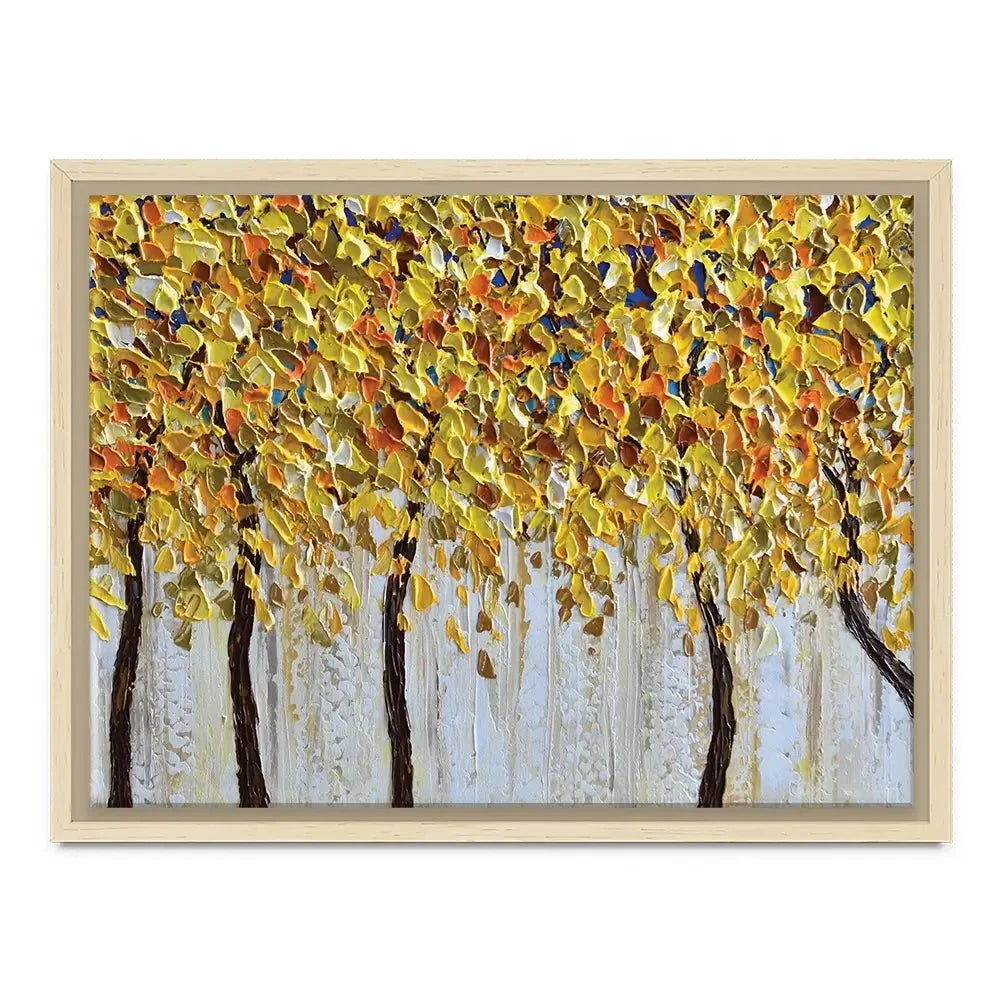 Yellow Trees Canvas Print Yellow Trees Canvas Print wall art product Olga Tkachyk
