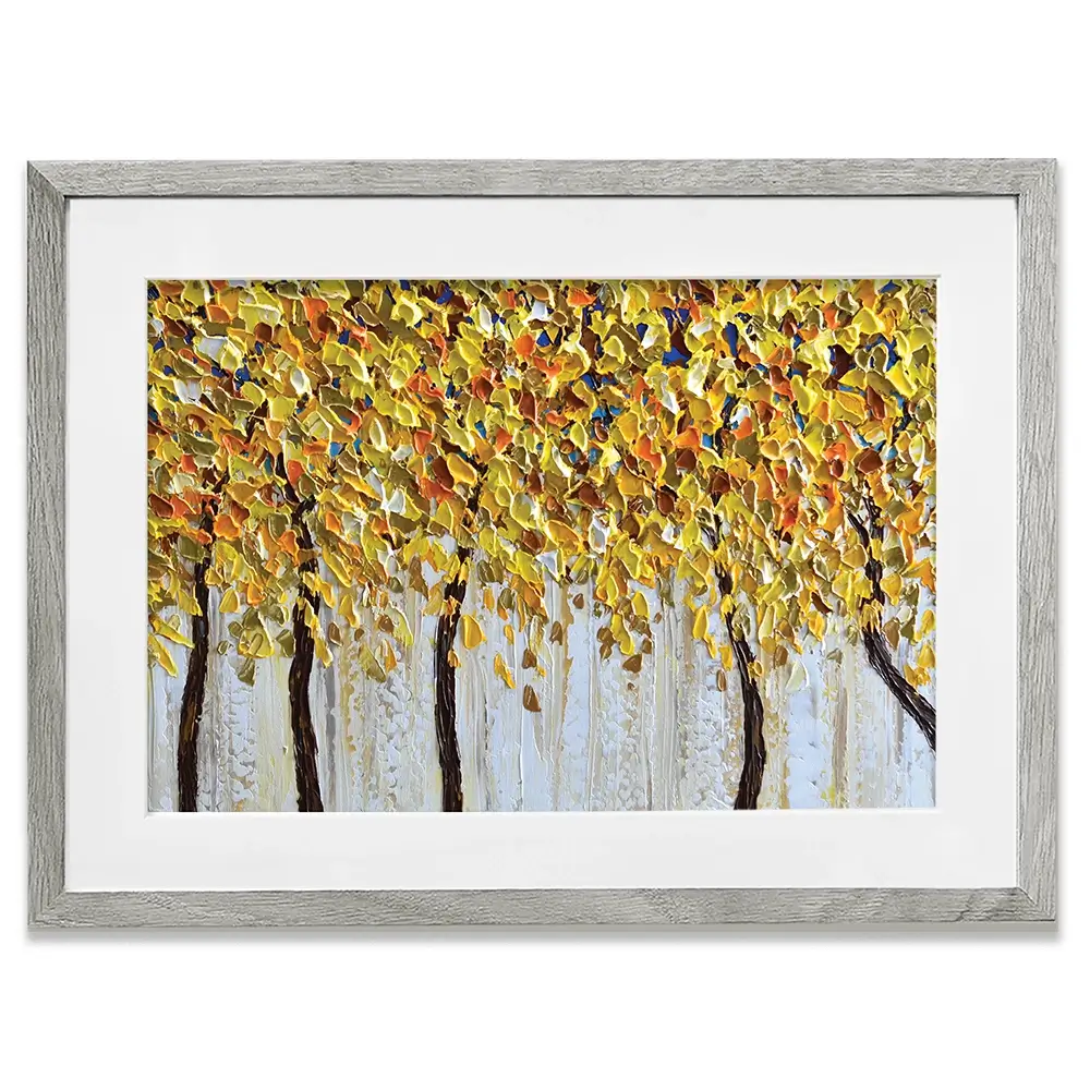 Yellow Trees Framed Art Print Yellow Trees Framed Art Print wall art product Olga Tkachyk