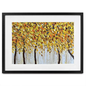 Yellow Trees Framed Art Print Yellow Trees Framed Art Print wall art product Olga Tkachyk