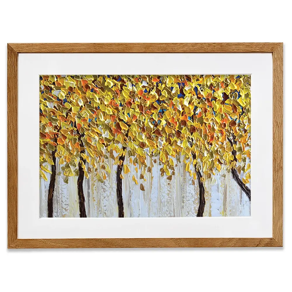 Yellow Trees Framed Art Print Yellow Trees Framed Art Print wall art product Olga Tkachyk